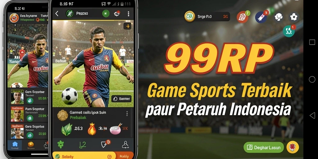 Screenshot gameplay dari aplikasi Sportsbook 99RP dengan tampilan antarmuka yang menarik.