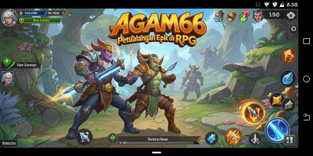 Tampilan gameplay RPG yang mengesankan dan penuh aksi.
