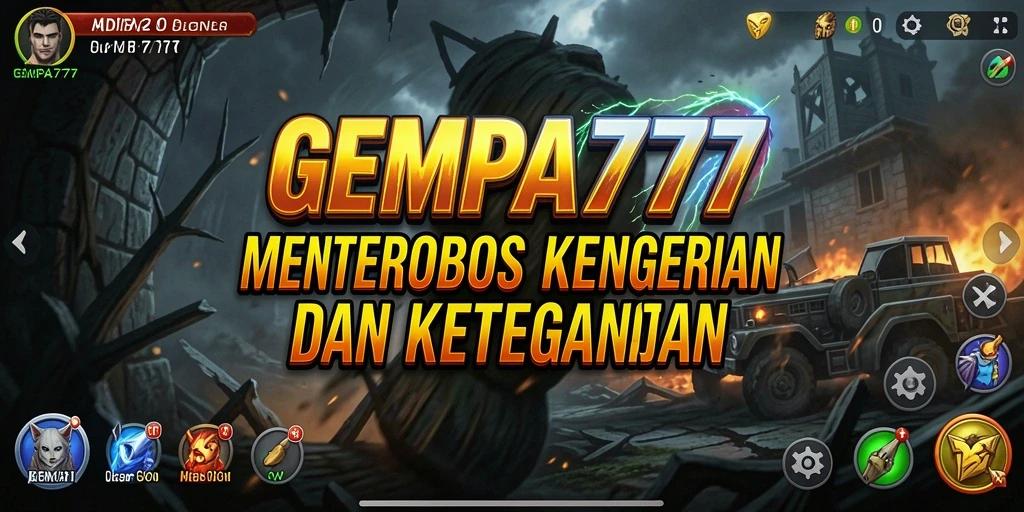 Screenshot gameplay <strong>GEMPA777</strong> menunjukkan suasana Horror yang intens dan menakutkan.