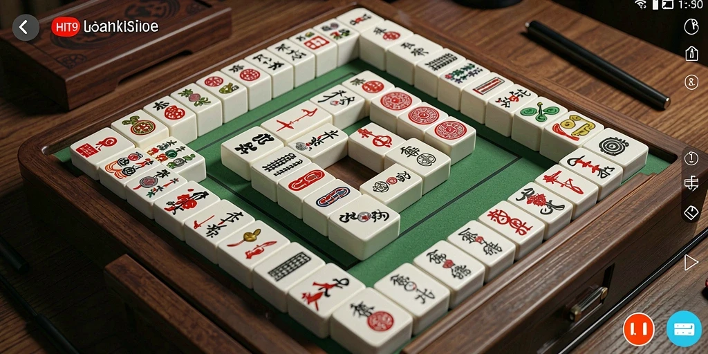 Screenshot menampilkan gameplay seru Mahjong di HIT9.