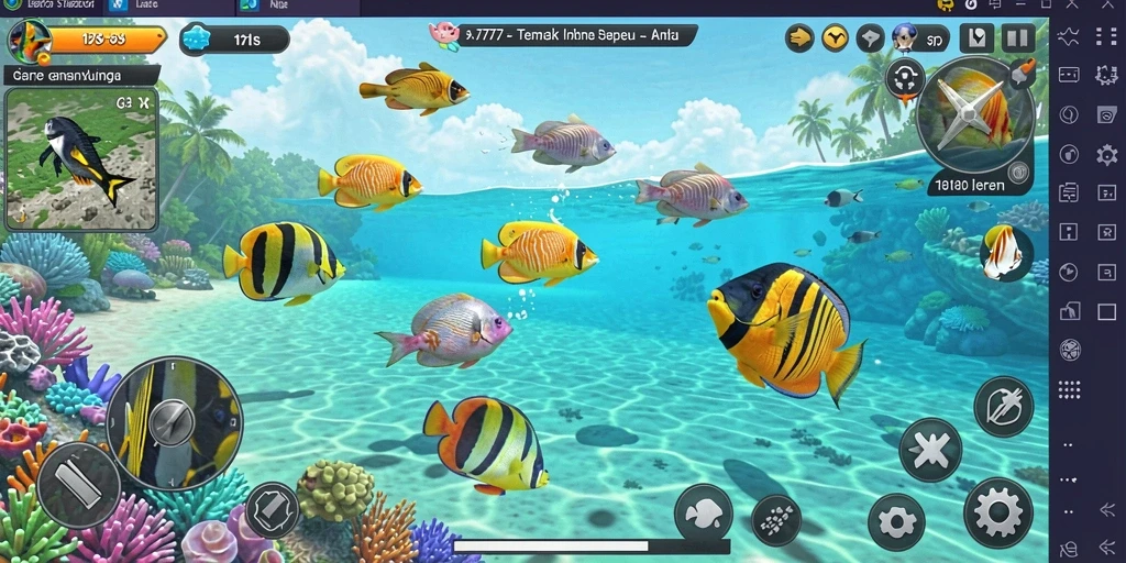 Screenshot gameplay L777 menampilkan aksi menembak ikan yang seru.
