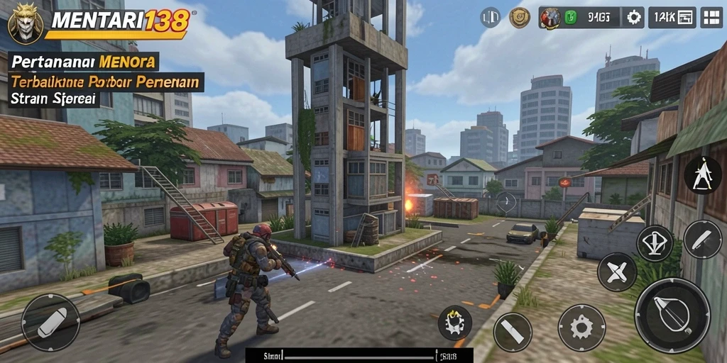 Gameplay menara pertahanan yang seru dan mendebarkan.