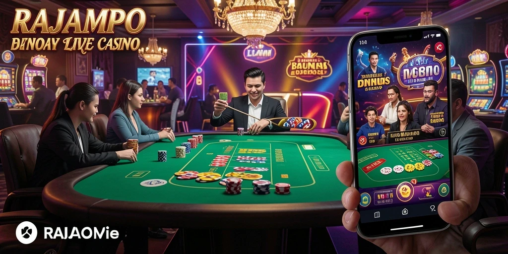 Tampilan gameplay Live Casino yang menarik di RAJAMPO.