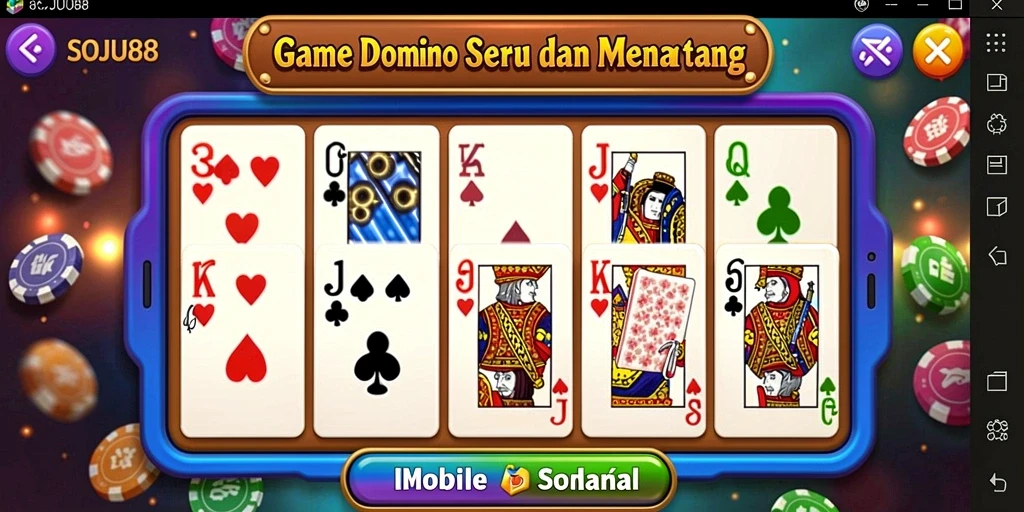 Tampilan seru dari gameplay SOJU88 yang menantang.