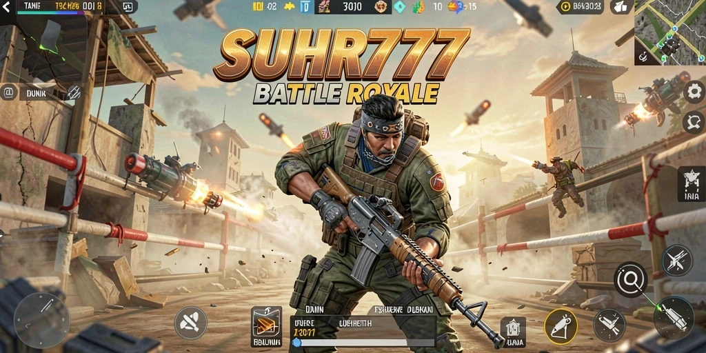 Gameplay seru SUHU777 dalam pertempuran Battle Royale.
