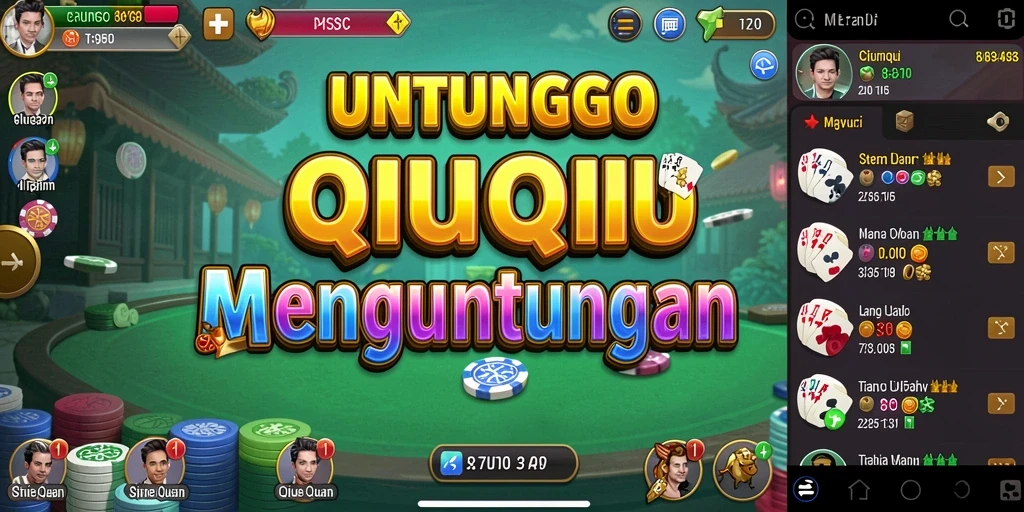 Gameplay seru dalam UNTUNGGO QiuQiu yang menarik.