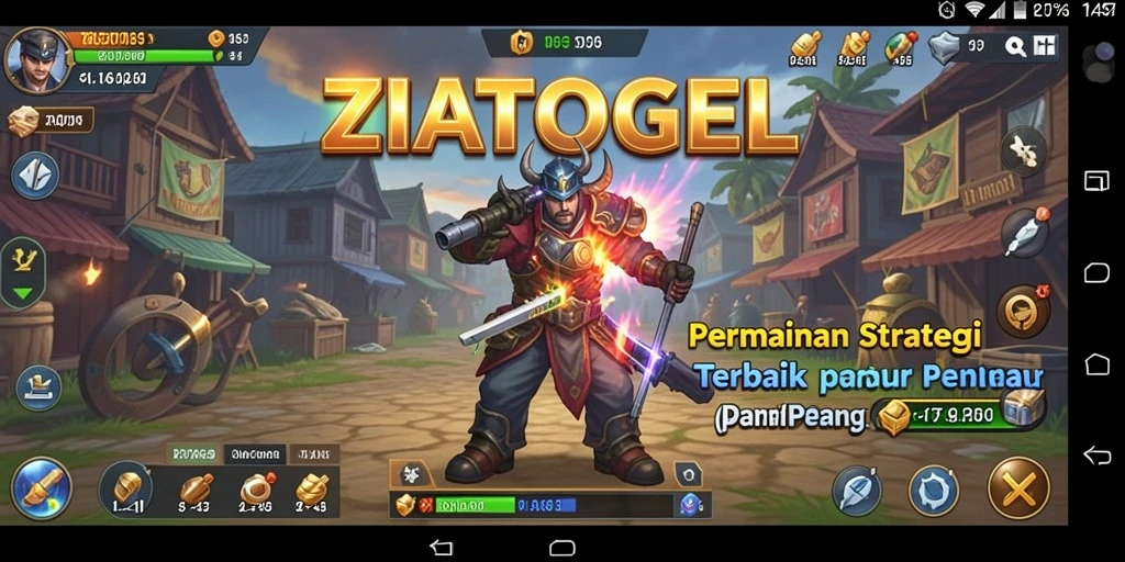 Tampilan gameplay ZIATOGEL yang intens dan penuh strategi.